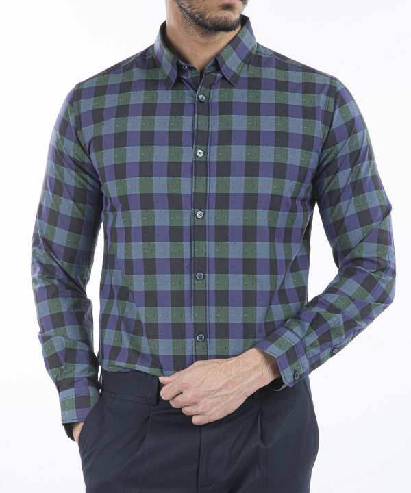 پیراهن مردانه کافه شرت Cafe Shirt کد 1316