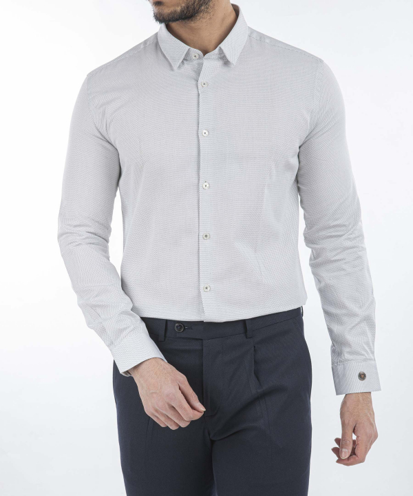پیراهن مردانه کافه شرت Cafe Shirt کد 1291