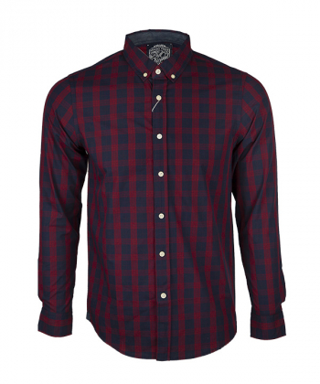 پیراهن آستین بلند مردانه چهارخانه جوتی جینز Jootijeans