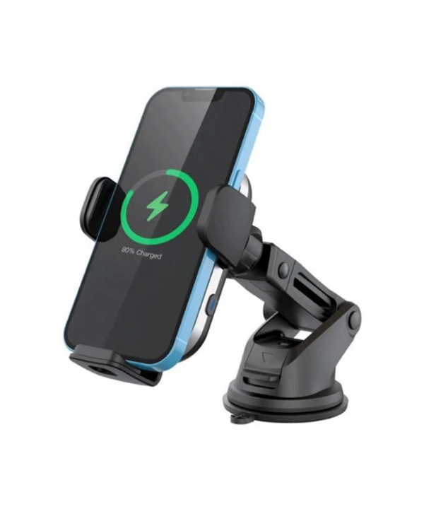 پایه نگهدارنده گوشی موبایل پاورولوژی مدل Dual Coil Car Mount Wireless Charger