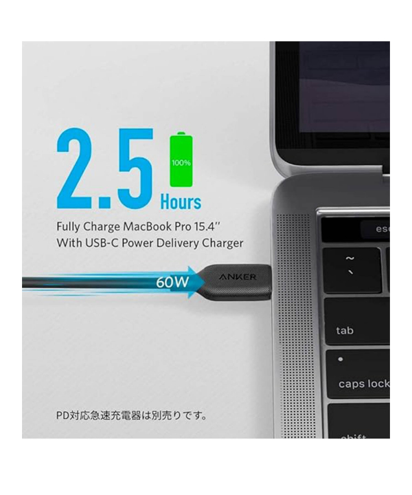 کابل تایپ سی به تایپ سی انکر مدل PowerLine III A8852 طول 90 سانتی متر
