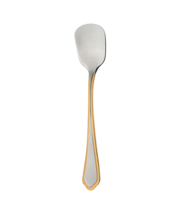 سرویس قاشق و چنگال ??? پارچه ونیز دورطلایی جعبه چوبی ناب استیل Nabsteel کد 2012