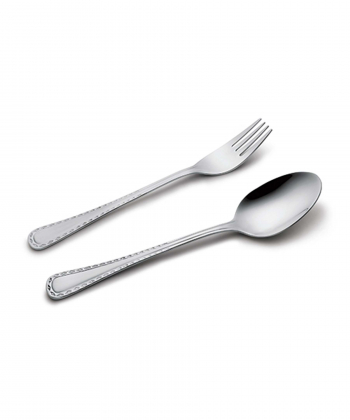 قاشق و چنگال 12 پارچه برلین براق ناب استیل Nabsteel کد 2212