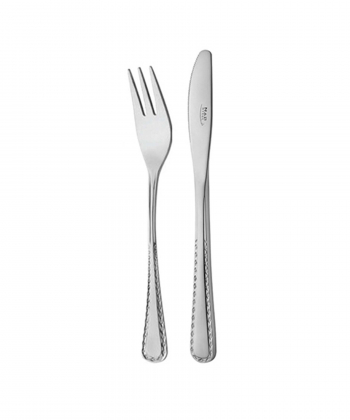 سرویس کارد و چنگال میوه خوری 12 پارچه برلین براق ناب استیل Nabsteel کد 2212