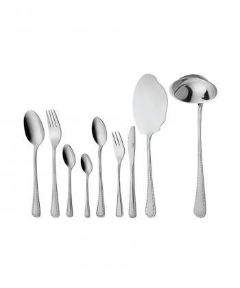 سرویس قاشق و چنگال 57 پارچه برلین براق جعبه کادویی ناب استیل Nabsteel کد 2212