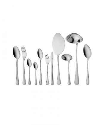 سرویس قاشق و چنگال 86 پارچه برلین براق جعبه کادویی ناب استیل Nabsteel کد 2212
