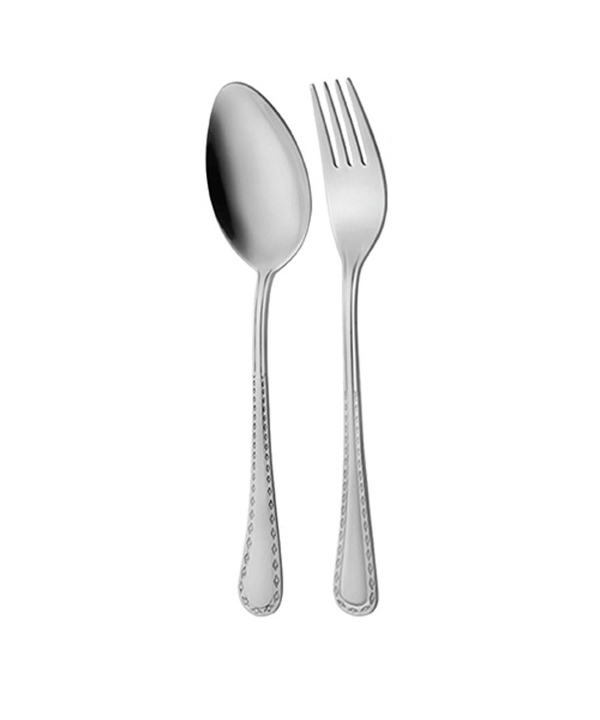 سرویس قاشق و چنگال ?? پارچه برلین براق جعبه کادویی ناب استیل Nabsteel کد 2212