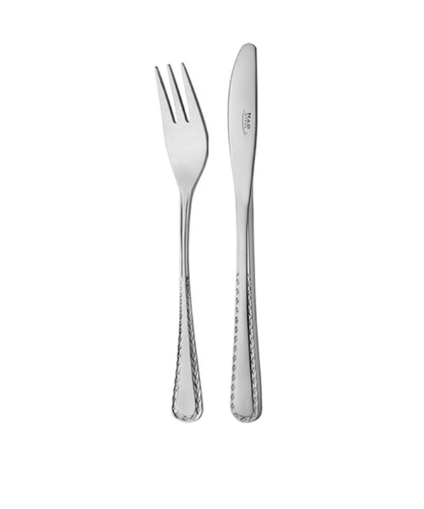 سرویس قاشق و چنگال ?? پارچه برلین براق جعبه کادویی ناب استیل Nabsteel کد 2212