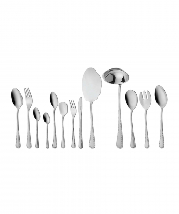 سرویس قاشق و چنگال 116 پارچه برلین براق جعبه کادویی ناب استیل Nabsteel کد 2212