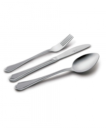 سرویس قاشق و چنگال 116 پارچه ونیز مات جعبه چوبی ناب استیل Nabsteel کد 2012