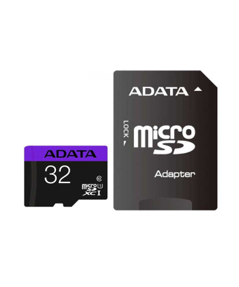 کارت حافظه  microSDHC ای دیتا مدل Premier کلاس 10 استاندارد UHS-I U1 سرعت 80 ظرفیت 32 گیگابایت به همراه آداپتور SD