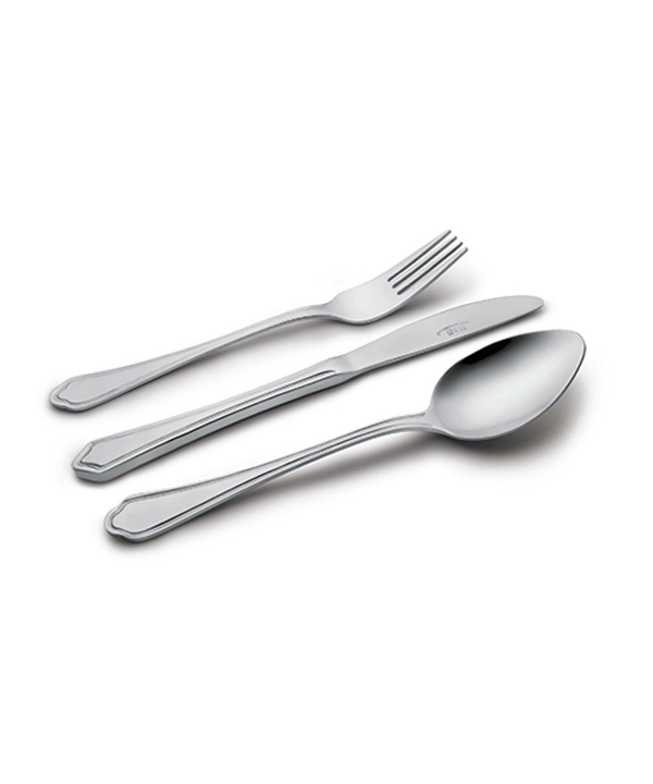 سرویس قاشق و چنگال ?? پارچه ونیز براق جعبه چوبی مشکی ناب استیل Nabsteel کد 2012