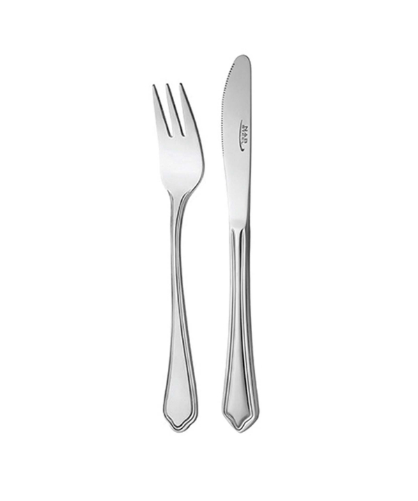 سرویس قاشق و چنگال ?? پارچه ونیز براق جعبه کادویی ناب استیل Nabsteel کد 2012