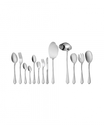 سرویس قاشق و چنگال 116 پارچه ونیز براق جعبه چوبی ناب استیل Nabsteel کد 2012