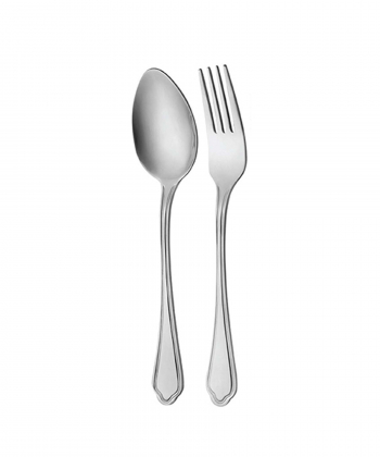 سرویس قاشق و چنگال 116 پارچه ونیز براق جعبه کادویی ناب استیل Nabsteel کد 2012