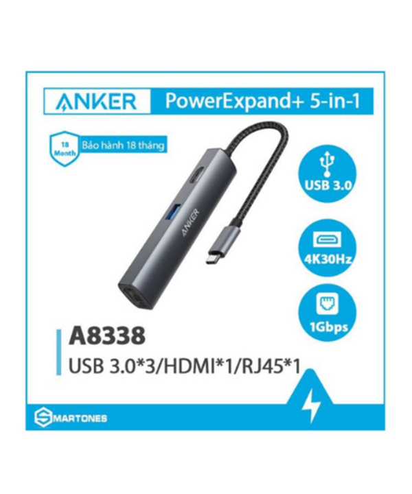 هاب 5 پورت انکر مدل 5-in-1 A8338