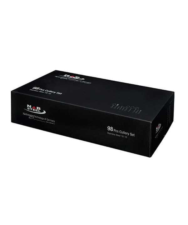 سرویس قاشق و چنگال ?? پارچه ونیز مات جعبه کادویی ناب استیل Nabsteel کد 2012