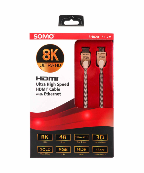 کابل HDMI سومو مدل SH8201 طول 1.2 متر