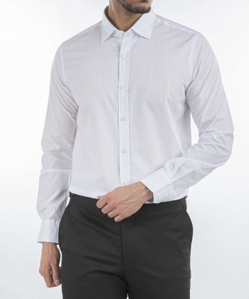 پیراهن آستین بلند مردانه کافه شرت مدل 1357