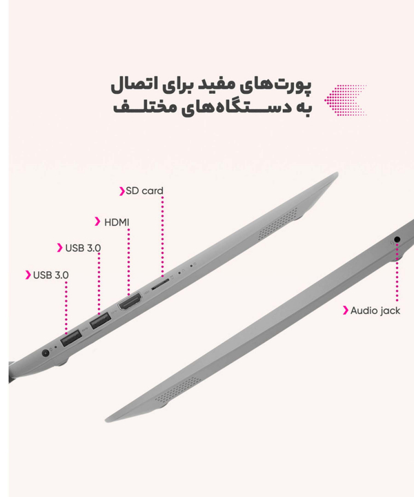 لپ تاپ لنوو مدل مینی IdeaPad 1-BA  Athlon 3050e ظرفیت 256 گیگابایت رم 4 گیگابایت 11.6 اینچ
