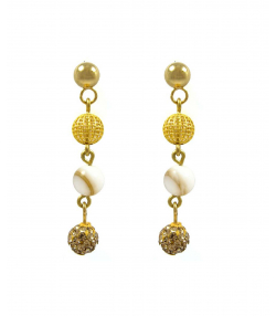 گوشواره طلا 18 عیار زنانه مانچو Mancho مدل efg008