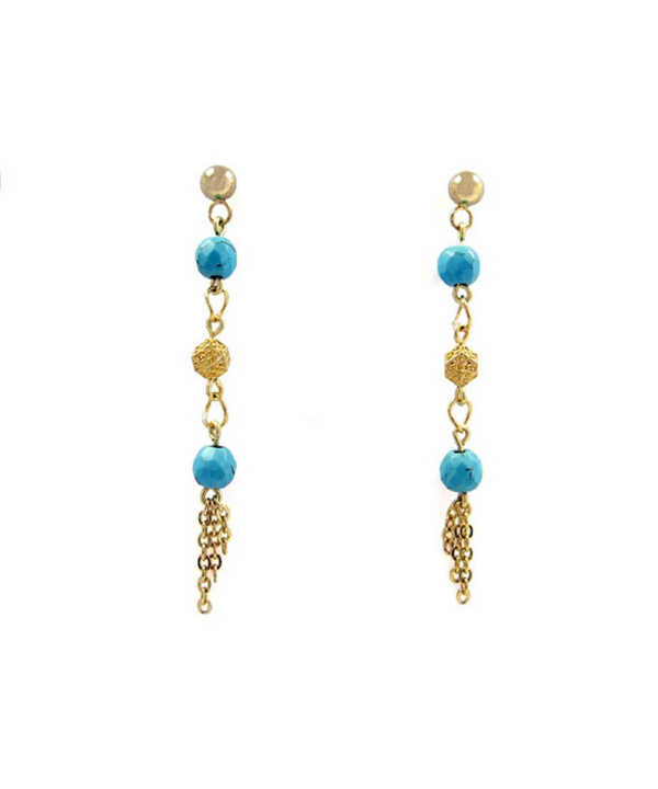 گوشواره طلا 18 عیار زنانه مانچو Mancho مدل efg003