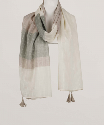 شال کتان زنانه نوولاشال Novella Shawl کد 55045