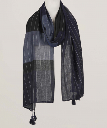 شال کتان زنانه نوولاشال Novella Shawl کد 55045