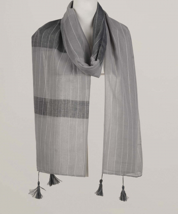 شال کتان زنانه نوولاشال Novella Shawl کد 55045
