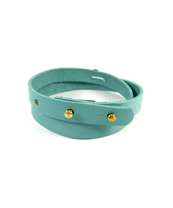 دستبند چرم و طلا 18عیار زنانه مانچو Mancho مدل bfg067