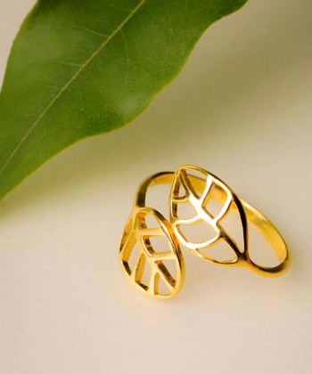 انگشتر دو برگ کیا گالری Kia Gallery کد RM082