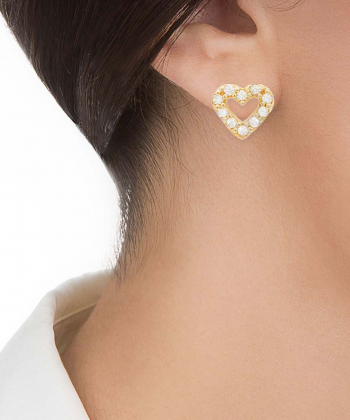 گوشواره قلب اتمی کیا گالری Kia Gallery کد EMOH017