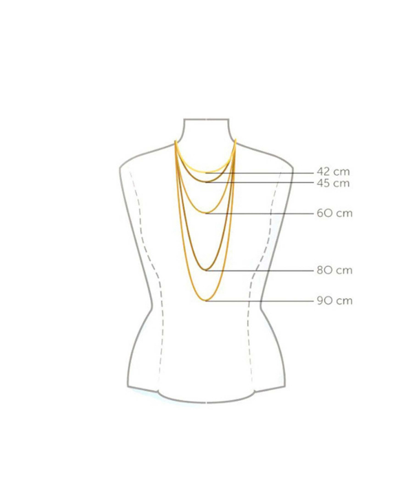 گردنبند طلا 18 عیار زنانه مانچو Mancho کد sfgs007