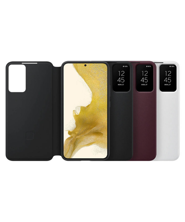 کاور گوشی مدل Clear View Cover مناسب برای سامسونگ Galaxy S22 plus