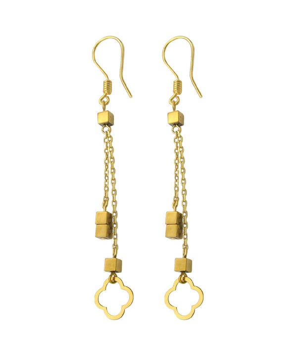 گوشواره طلا 18 عیار زنانه مانچو Mancho مدل efg014
