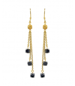 گوشواره طلا 18 عیار زنانه مانچو Mancho مدل efgs001