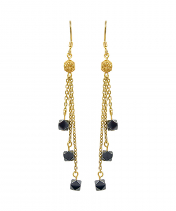 گوشواره طلا 18 عیار زنانه مانچو Mancho مدل efgs001