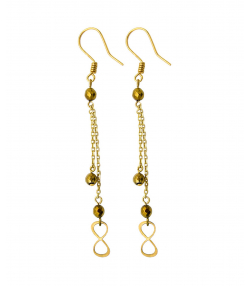 گوشواره طلا 18 عیار زنانه مانچو Mancho مدل efgs008