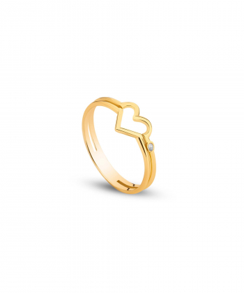 انگشتر قلب تک نگین رزین کیا گالری Kia Gallery کد RM611
