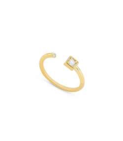 انگشتر مربع تک نگین کیا گالری Kia Gallery کد RM309