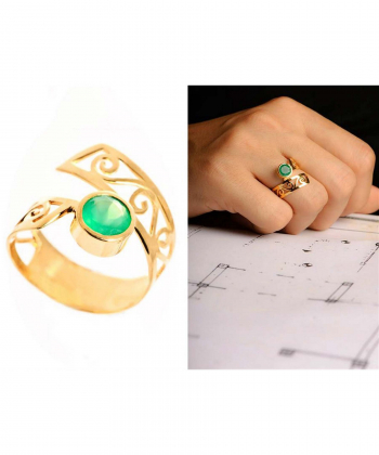 انگشتر چپ و راستی جدید کیا گالری Kia Gallery کد RM106