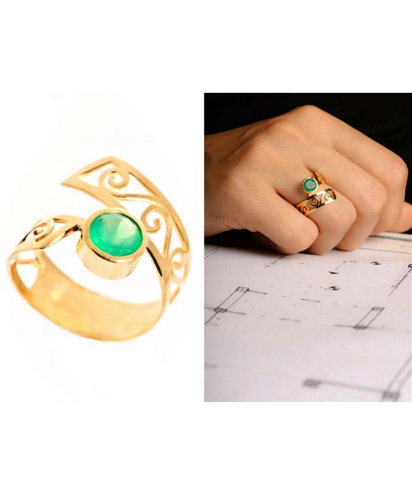 انگشتر چپ و راستی جدید کیا گالری Kia Gallery کد RM106
