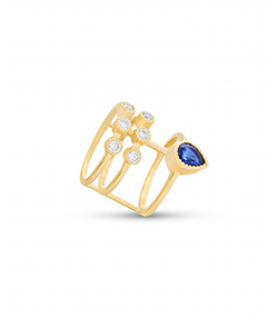 انگشتر دو حلقه پر سنگ کیا گالری Kia Gallery کد RM390