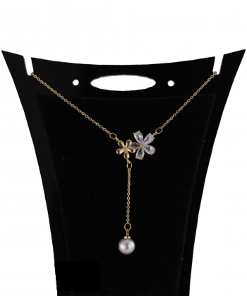 گردنبند زنانه زودیکا Zoodika مدل گل کد AAB-411