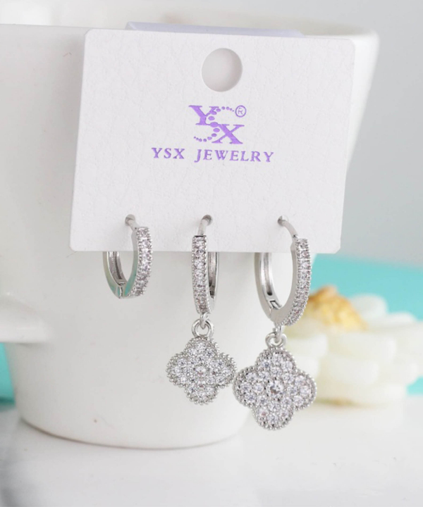 گوشواره زنانه پکی وای اس ایکس Ysx طرح ونکلیف کد AAC-660