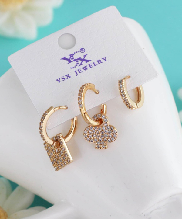 گوشواره زنانه پکی وای اس ایکس Ysx کد AAC-670