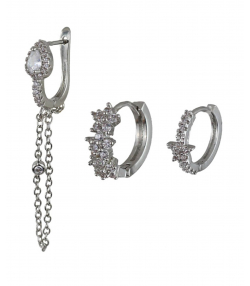 گوشواره زنانه پکی وای اس ایکس Ysx مدل ستاره کد AAC-672