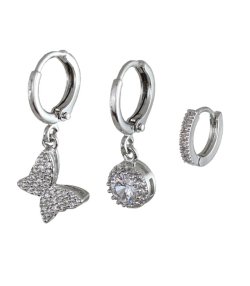 گوشواره زنانه پکی وای اس ایکس Ysx مدل پروانه کد AAC-676