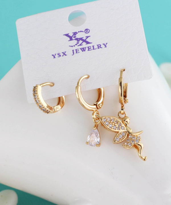 گوشواره زنانه پکی وای اس ایکس Ysx مدل فرشته کد AAC-677