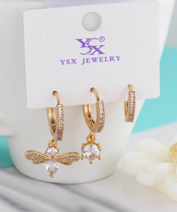 گوشواره زنانه پکی وای اس ایکس Ysx کد AAC-678